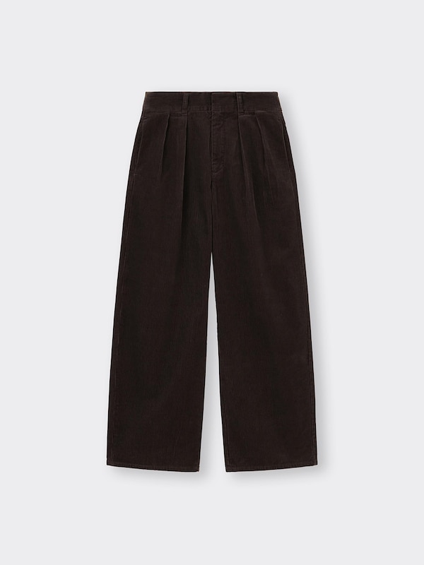 コーデュロイワイドパンツ