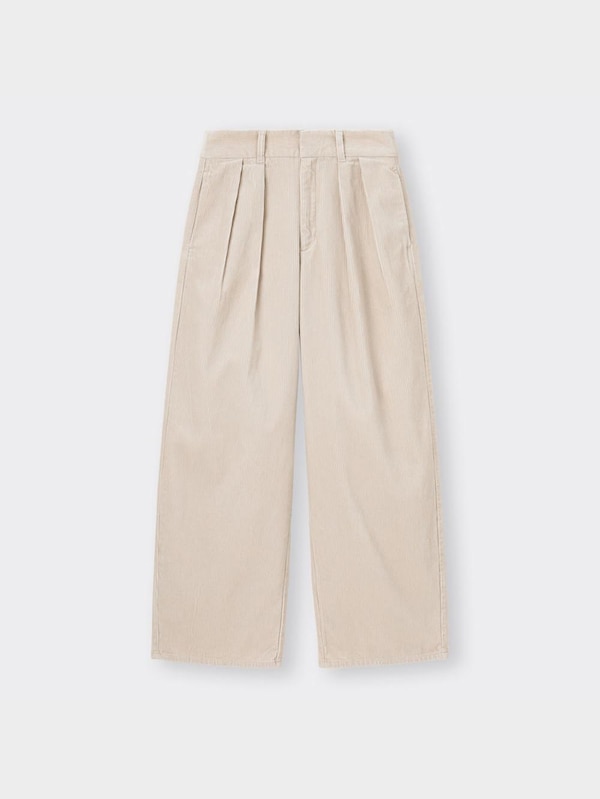 コーデュロイワイドパンツ