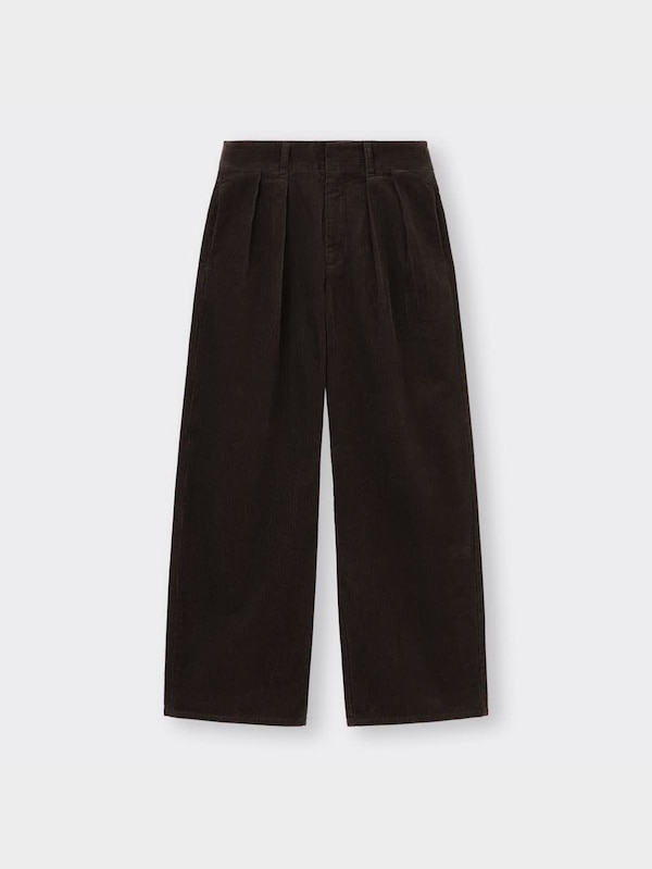 コーデュロイワイドパンツ