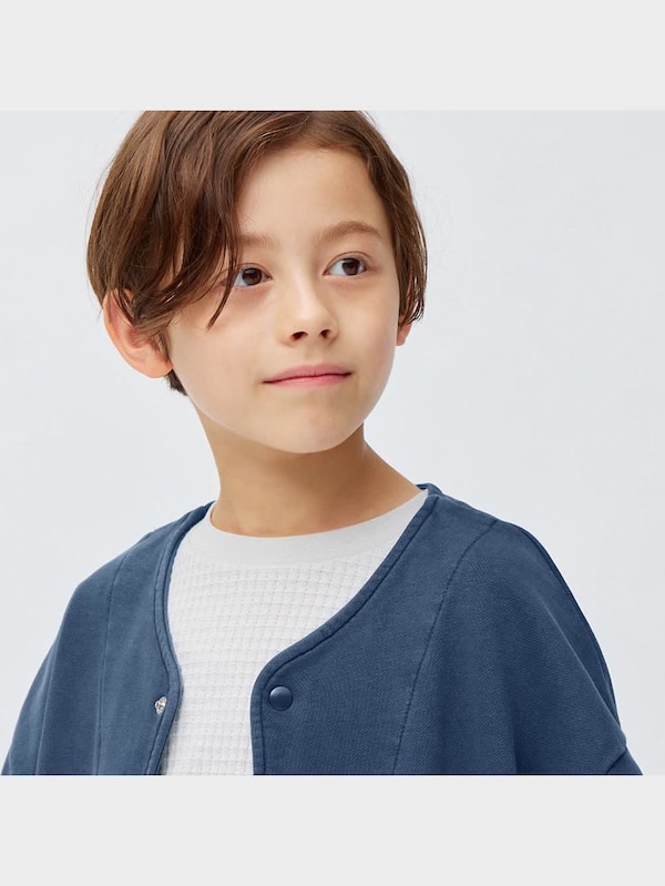 KIDS(男女兼用)スウェットカーディガン(長袖)