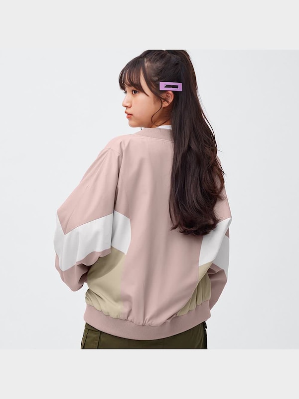 GIRLSオーバーサイズカラーブロックブルゾンJR