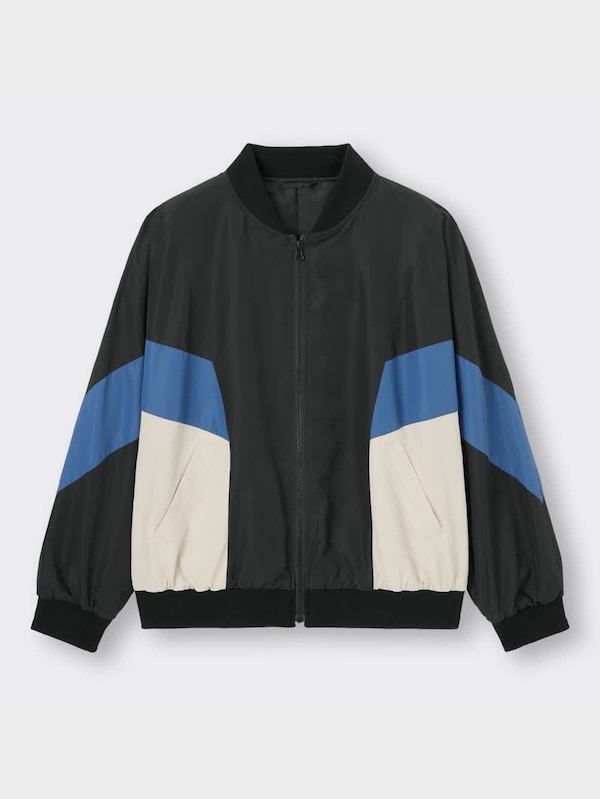 GIRLSオーバーサイズカラーブロックブルゾンJR
