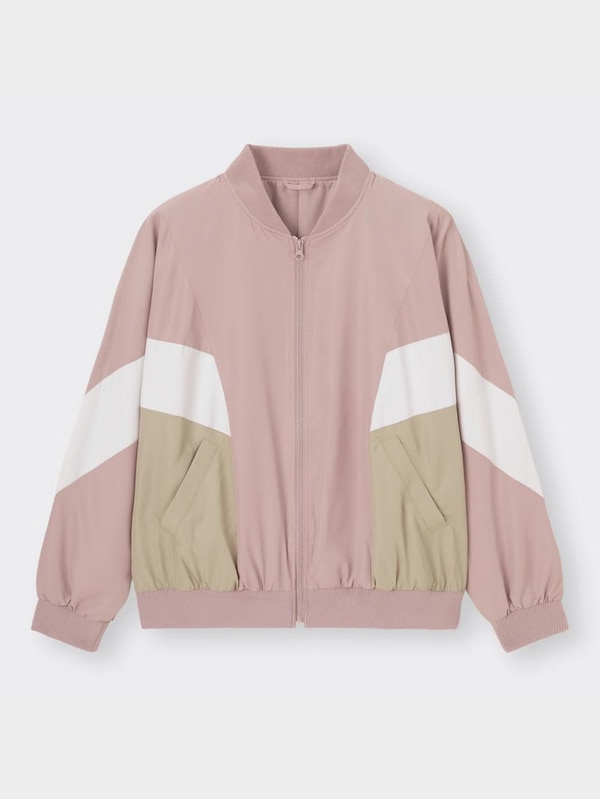 GIRLSオーバーサイズカラーブロックブルゾンJR
