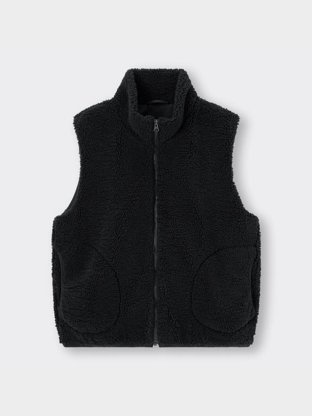 【⑦】ブルーフルーテッドプレインシェルディッシュ GU公式 | GIRLSボアベストJR