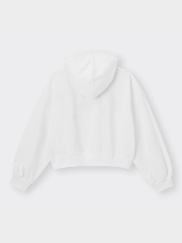 GIRLSクロップドスウェットパーカ(長袖)(ロゴ)JR