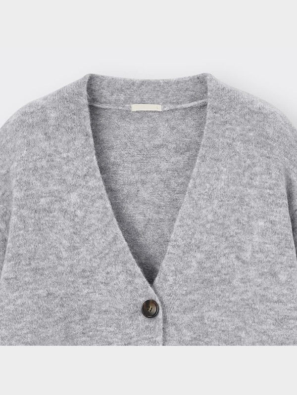 GIRLSパフィータッチロングカーディガン(長袖)JR