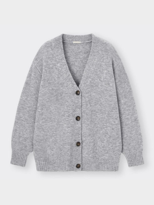 GIRLSパフィータッチロングカーディガン(長袖)JR