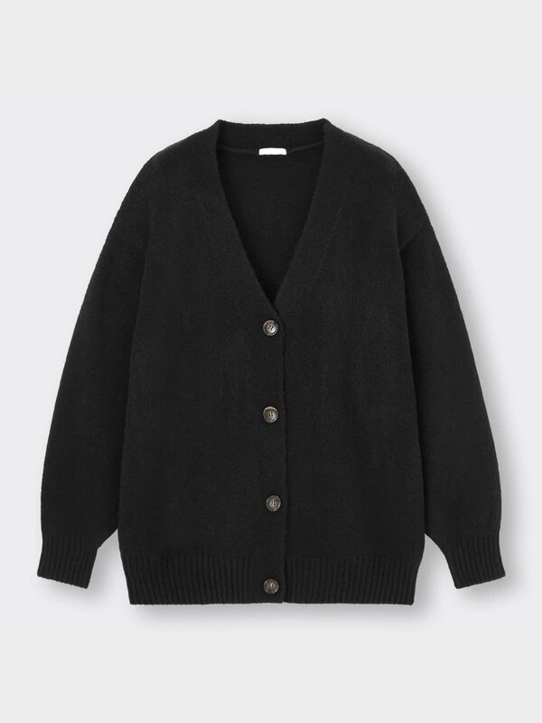 GIRLSパフィータッチロングカーディガン(長袖)JR