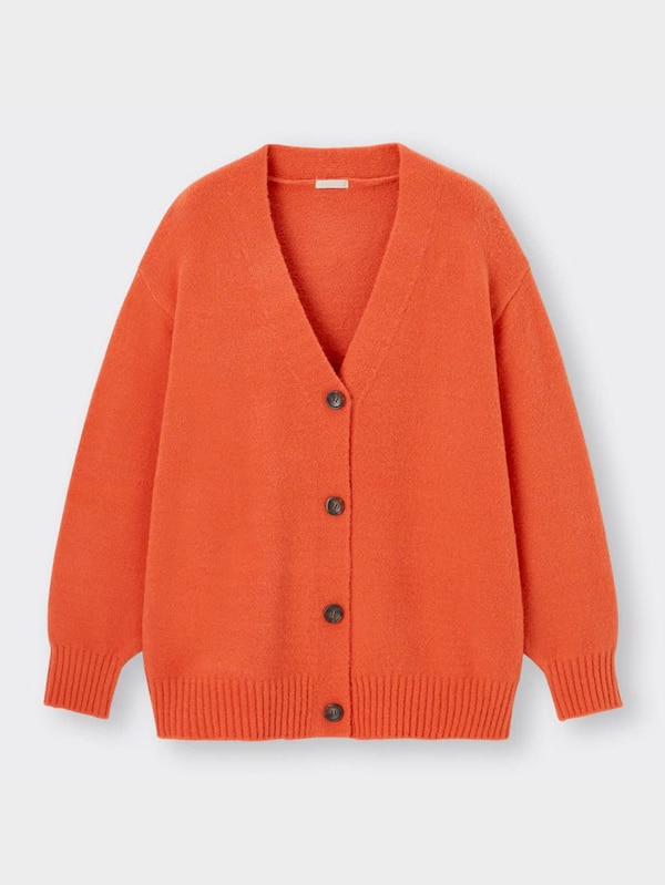 GIRLSパフィータッチロングカーディガン(長袖)JR