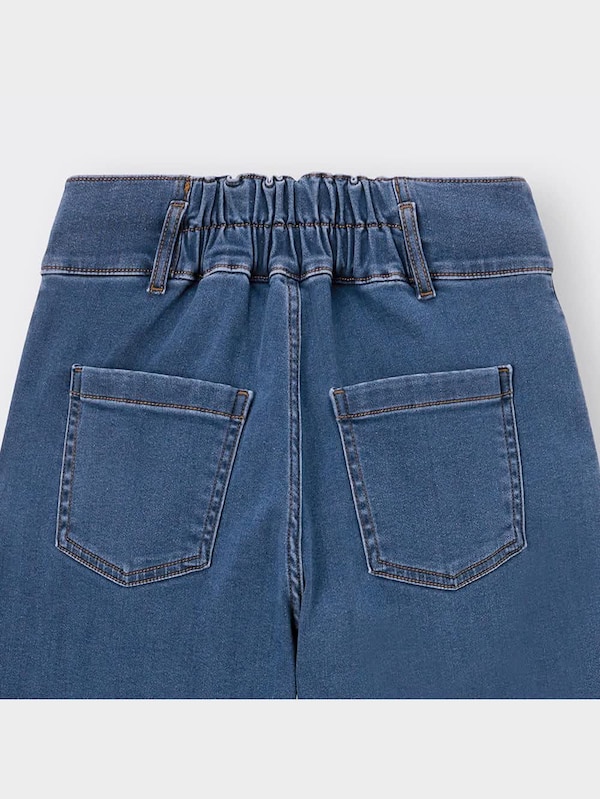 GIRLS裏起毛タックワイドデニムパンツJR