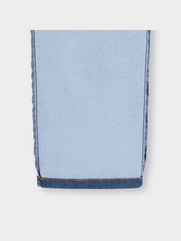 GIRLS裏起毛タックワイドデニムパンツJR