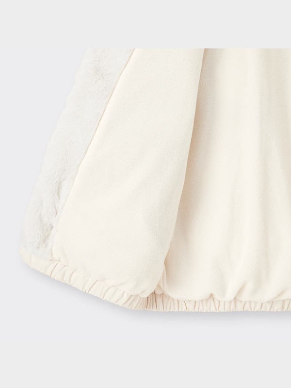 GIRLSヒートパデッドフェイクファーフードブルゾンJR