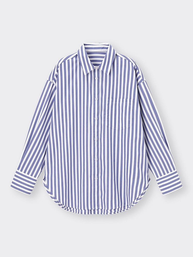 ZARA ストライプテクスチャーシャツ L 分か