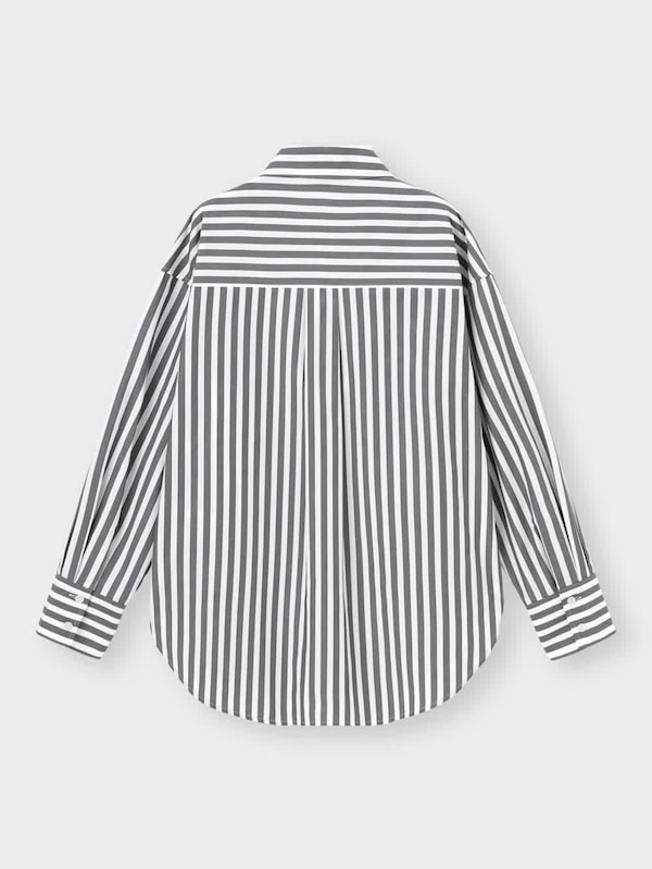 ストライプオーバーサイズシャツ(長袖)