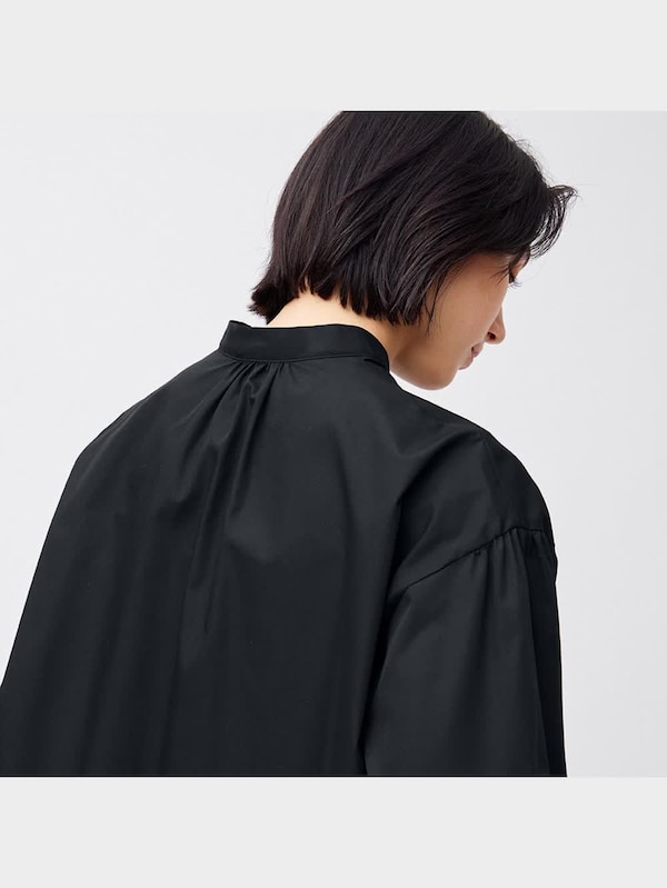 パールボタンブラウス(長袖)