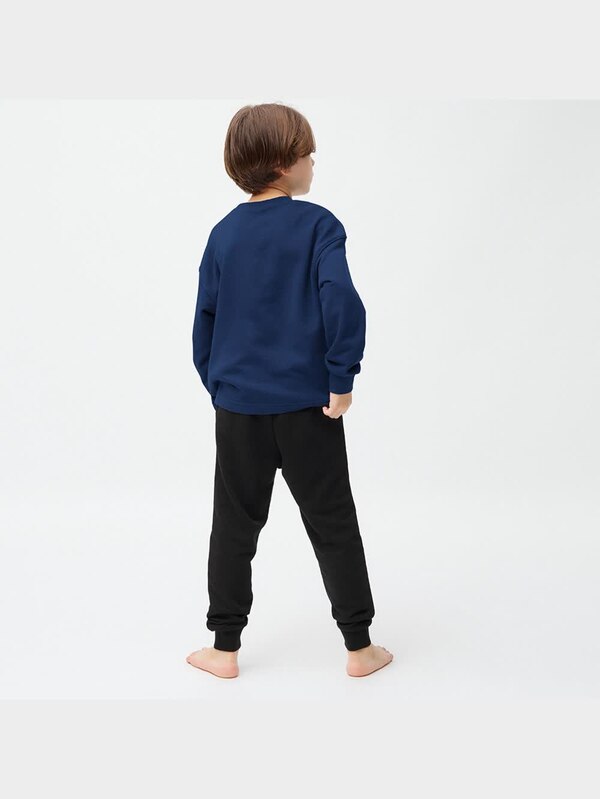 KIDS(男女兼用)ソフトスウェットラウンジセット長袖&ロングパンツ ヨシタケシンスケ/もう ぬげない 3