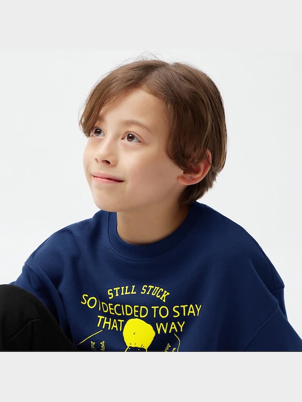 KIDS(男女兼用)ソフトスウェットラウンジセット長袖&ロングパンツ ヨシタケシンスケ/もう ぬげない 3