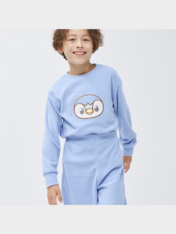 KIDS(男女兼用)フリースラウンジセット(長袖&ロングパンツ) ポケピース 2