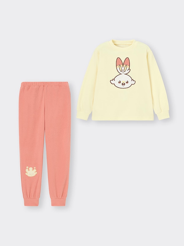 KIDS(男女兼用)フリースラウンジセット(長袖&ロングパンツ) ポケピース 3