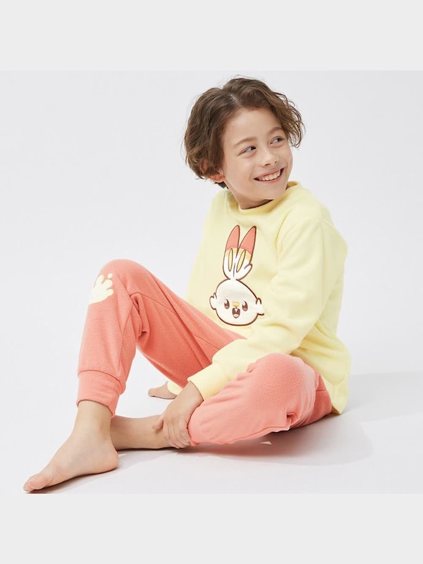 KIDS(男女兼用)フリースラウンジセット(長袖&ロングパンツ) ポケピース 3