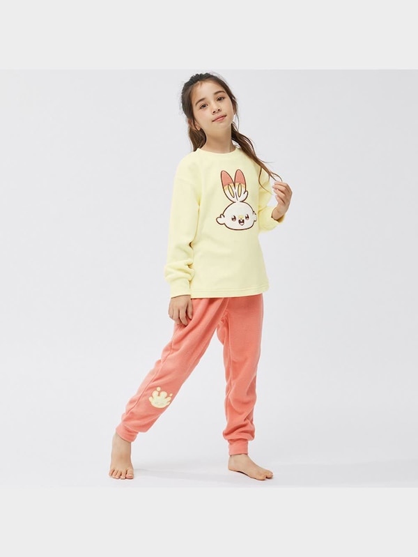 KIDS(男女兼用)フリースラウンジセット(長袖&ロングパンツ) ポケピース 3