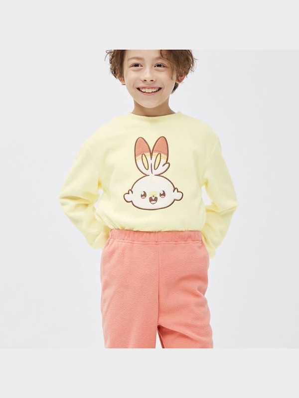 KIDS(男女兼用)フリースラウンジセット(長袖&ロングパンツ) ポケピース 3