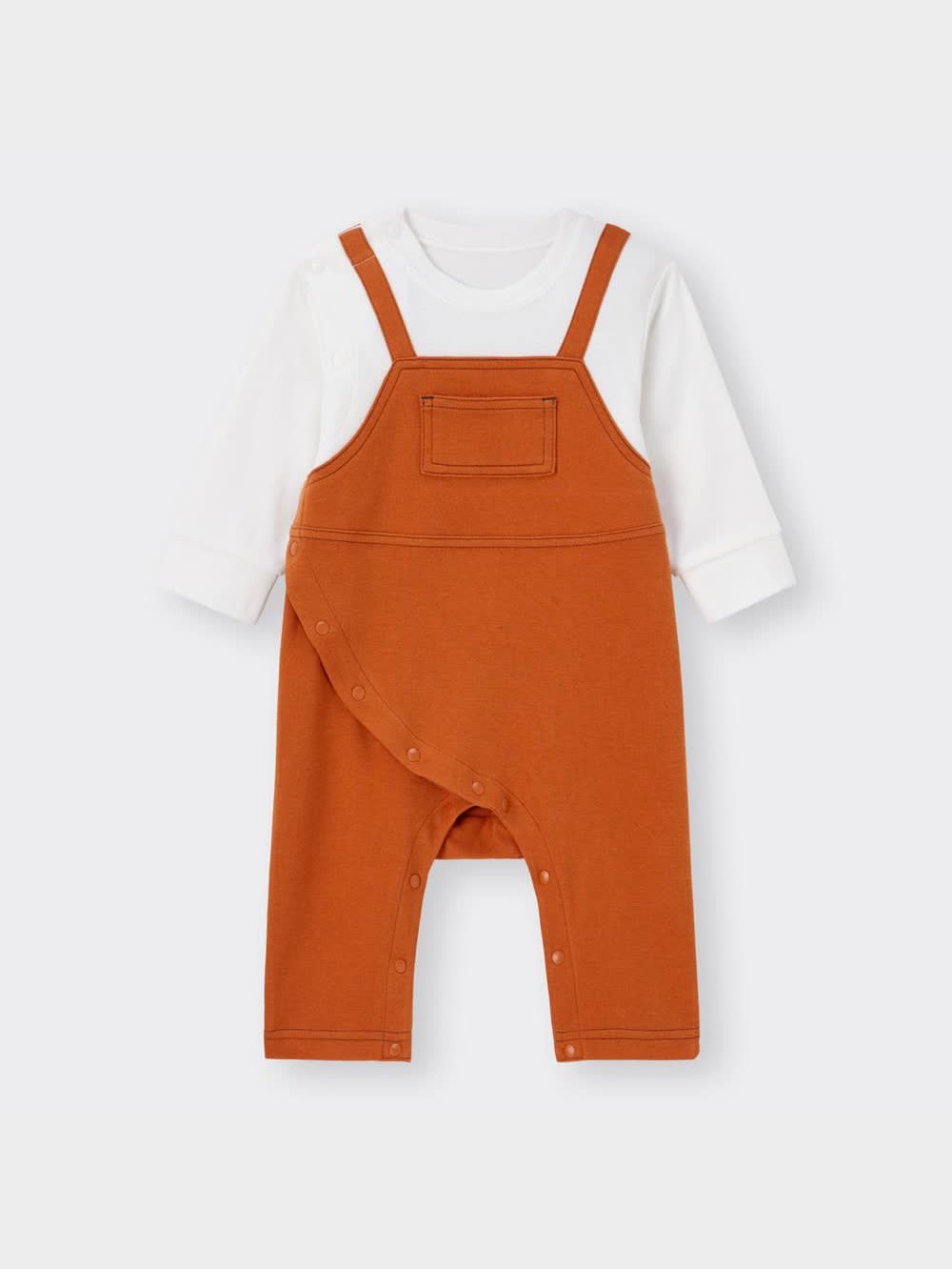 GU公式 | BABY(NEWBORN)セパオール(長袖)(サロペット)+X