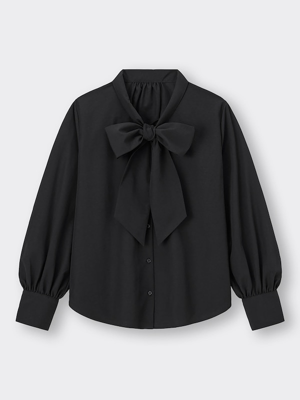 ビッグボウタイブラウス(長袖)