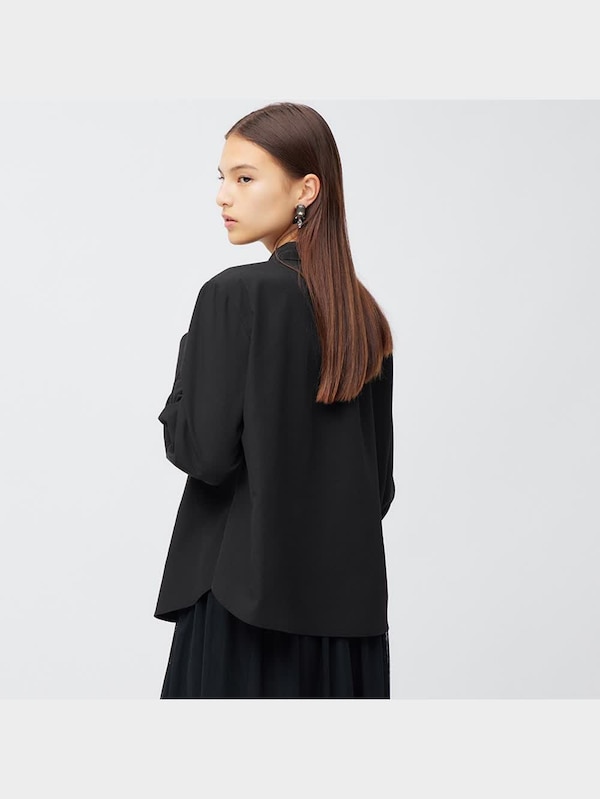 ビッグボウタイブラウス(長袖)