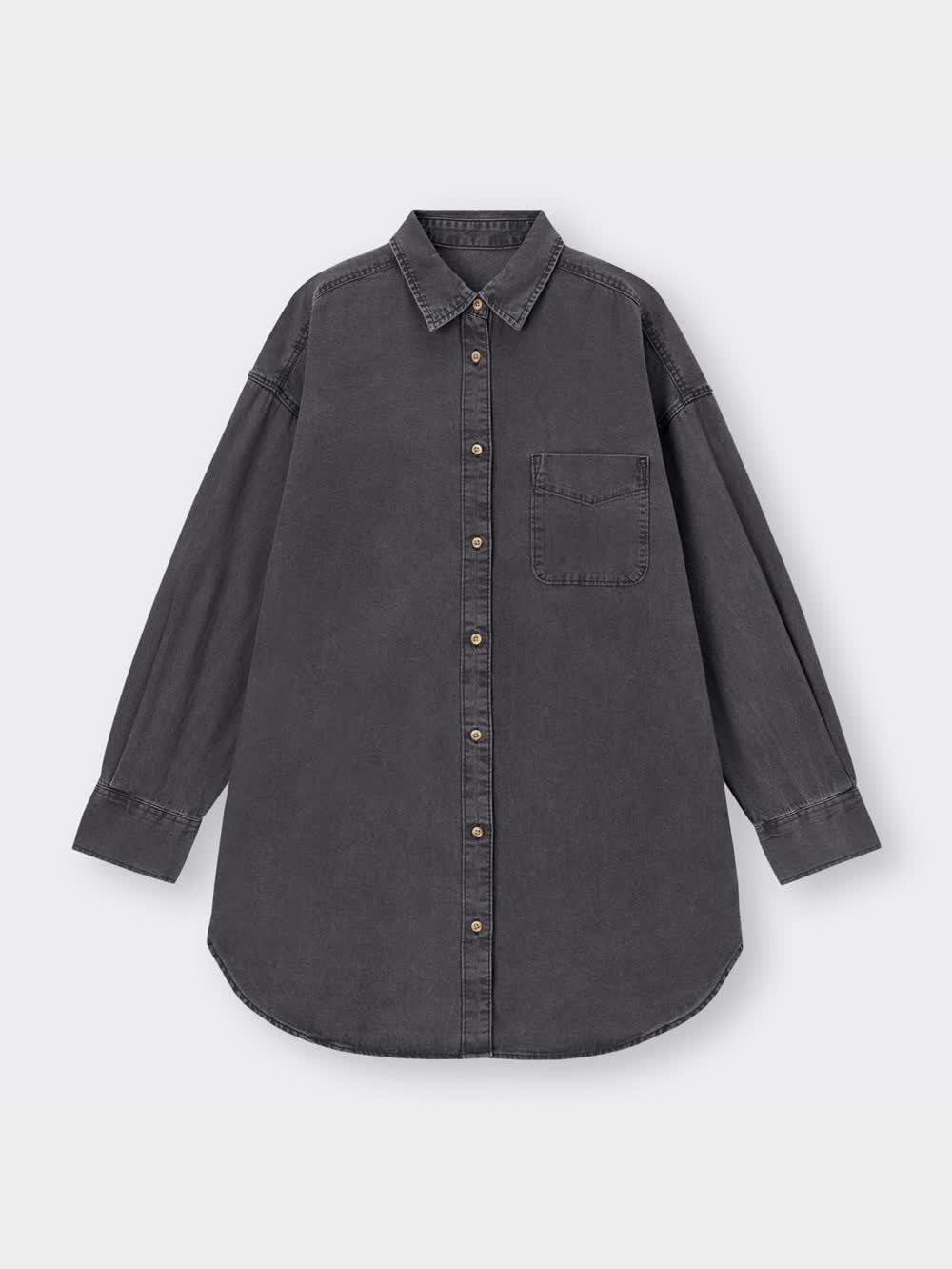 ◆デニム ミニ 長袖 シャツワンピース ロゴワッペン Amazon.co.jp: [WBLLGG] 秋 デニムワンピース ミニ丈 長袖