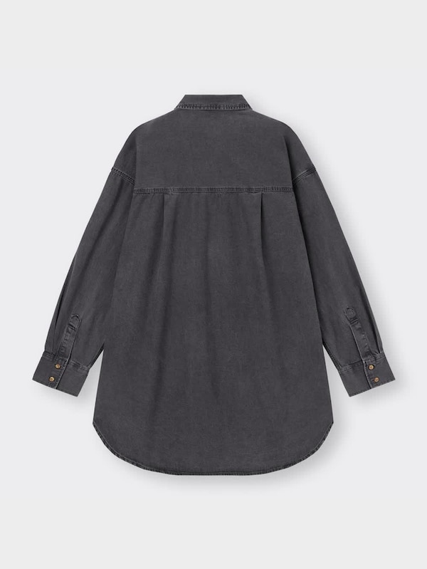 デニムミニシャツワンピース(長袖)+E