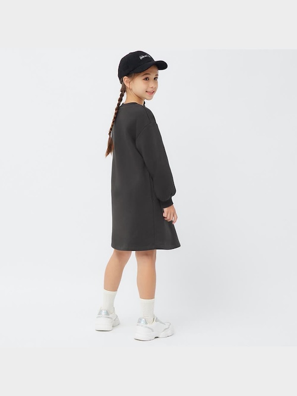 GIRLSカーリーフリースベスト&スウェットワンピースセット(長袖)