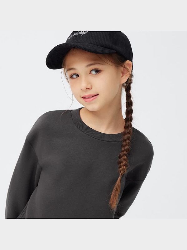 GIRLSカーリーフリースベスト&スウェットワンピースセット(長袖)