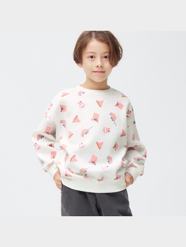 KIDS(男女兼用)裏起毛スウェットプルオーバー(長袖) Kirby 1