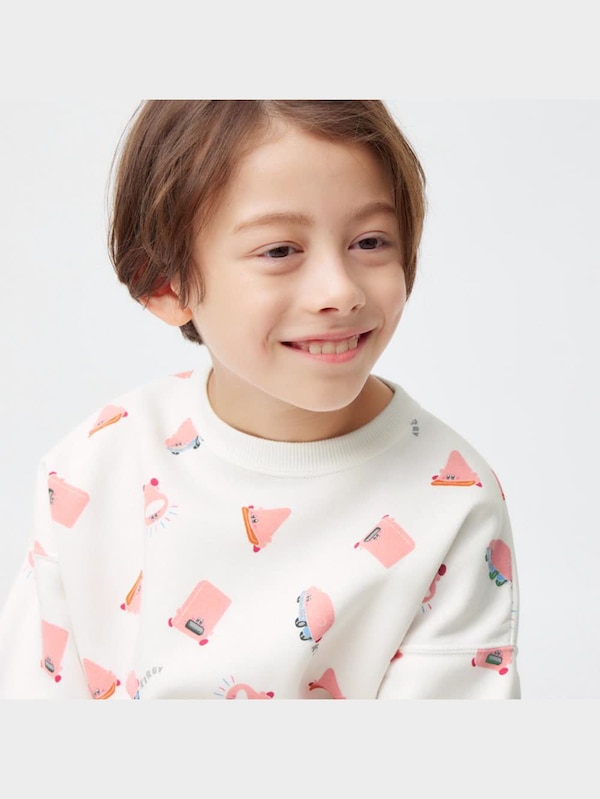 KIDS(男女兼用)裏起毛スウェットプルオーバー(長袖) Kirby 1