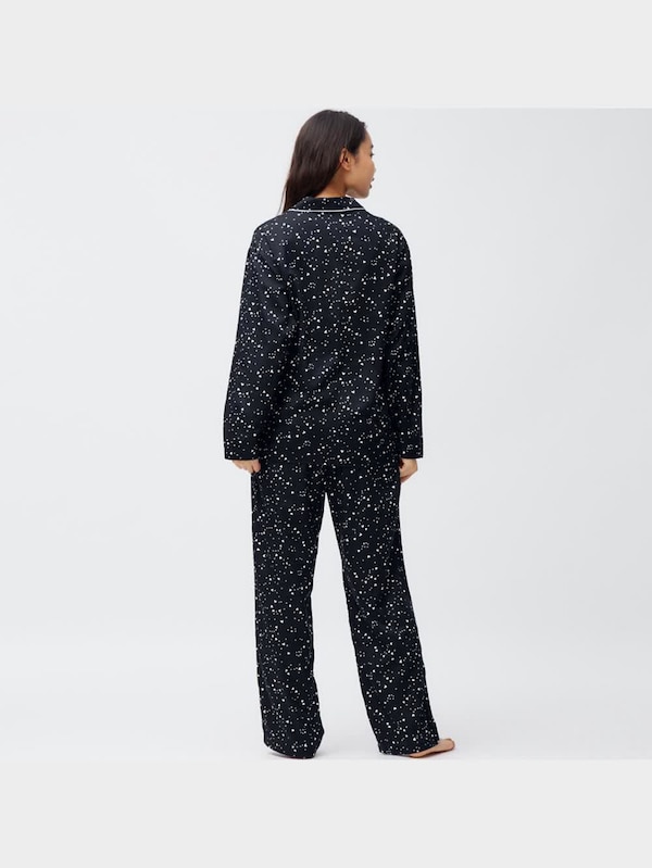 コットンブレンドパジャマ(長袖&ロングパンツ)(ハート)+E