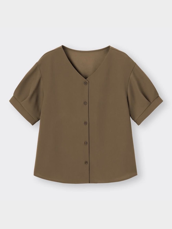 タックスリーブブラウス(半袖)Z+E