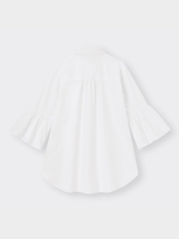 フレアスリーブロングシャツ(7分袖)Z+E