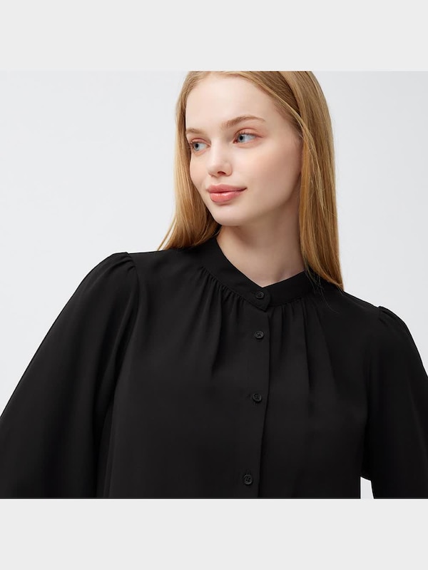 ドレープボリュームスリーブブラウス(長袖)Z+E