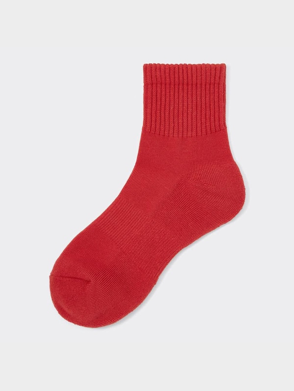 リブパイルアンクルソックス