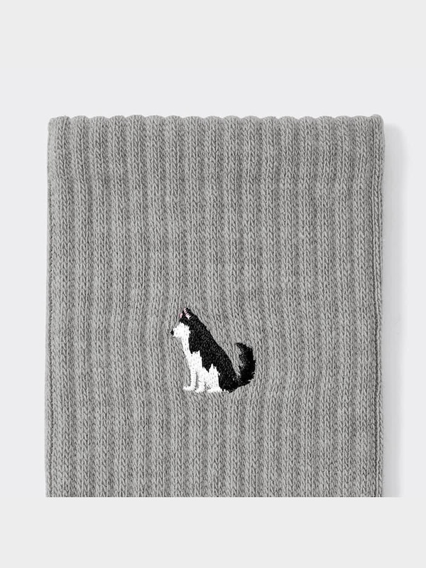 スタイルヒートパイルソックス(刺繍)