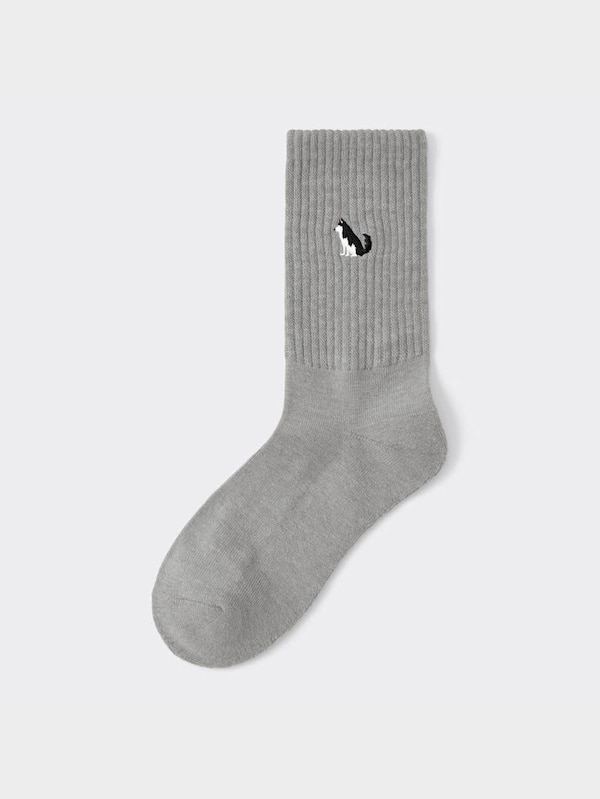 スタイルヒートパイルソックス(刺繍)