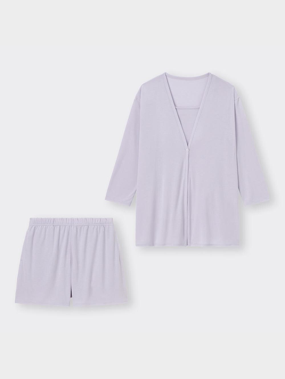 ナナ3点おまとめGU バック　ルームウェア　ショートパンツ GU（ジーユー）の「（GU）パイルルームショートパンツ（ボーダー