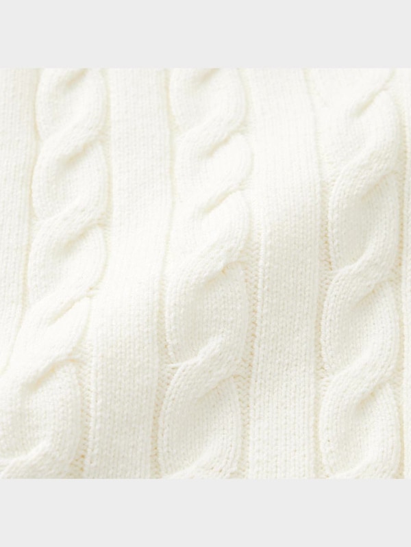 ケーブルクロップドセーター(ノースリーブ)+E