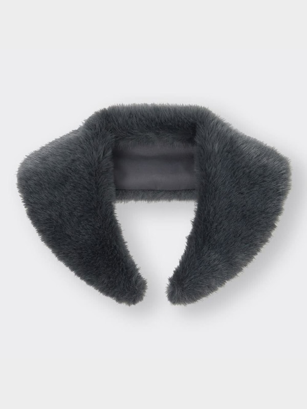 フェイクファーカラーカーディガン(長袖)+E