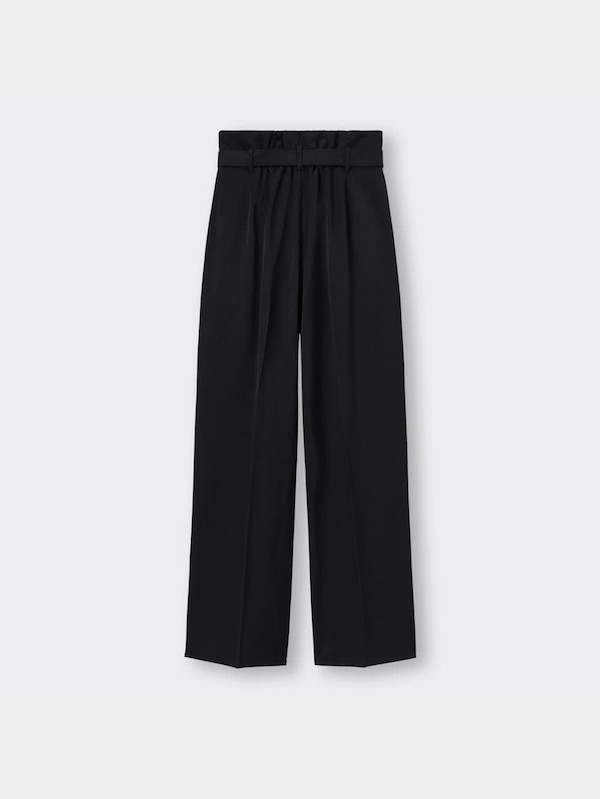 ベルト付きハイウエストタックパンツZ