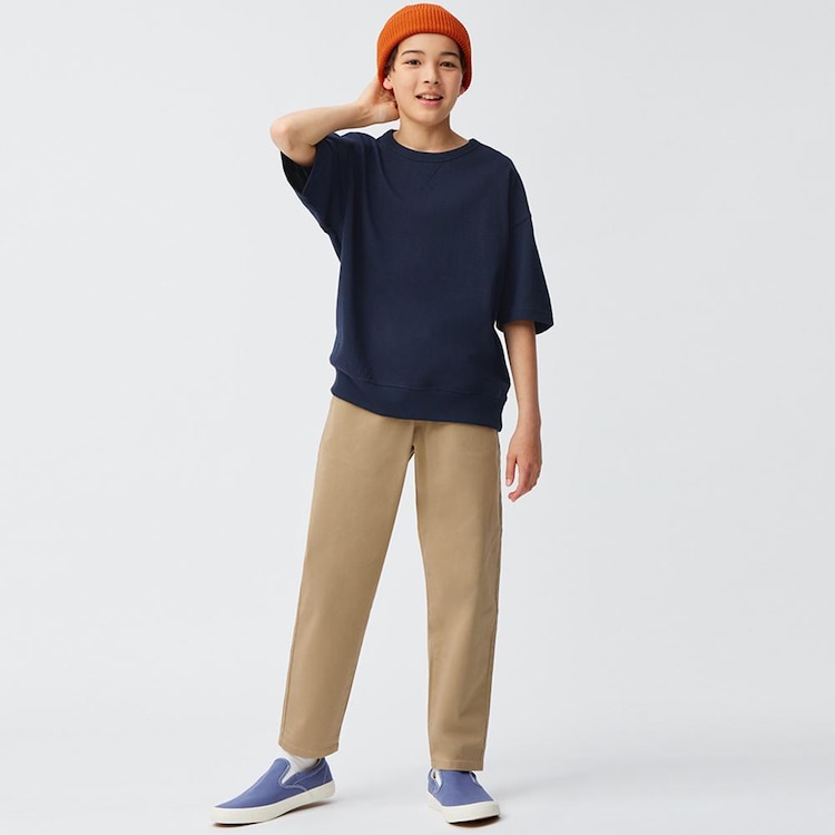 GU公式 KIDS(男女兼用)ストレッチシェフパンツ