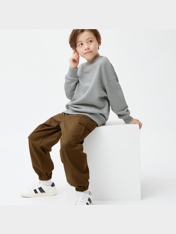 KIDS(男女兼用)ワイドカーゴジョガーパンツ