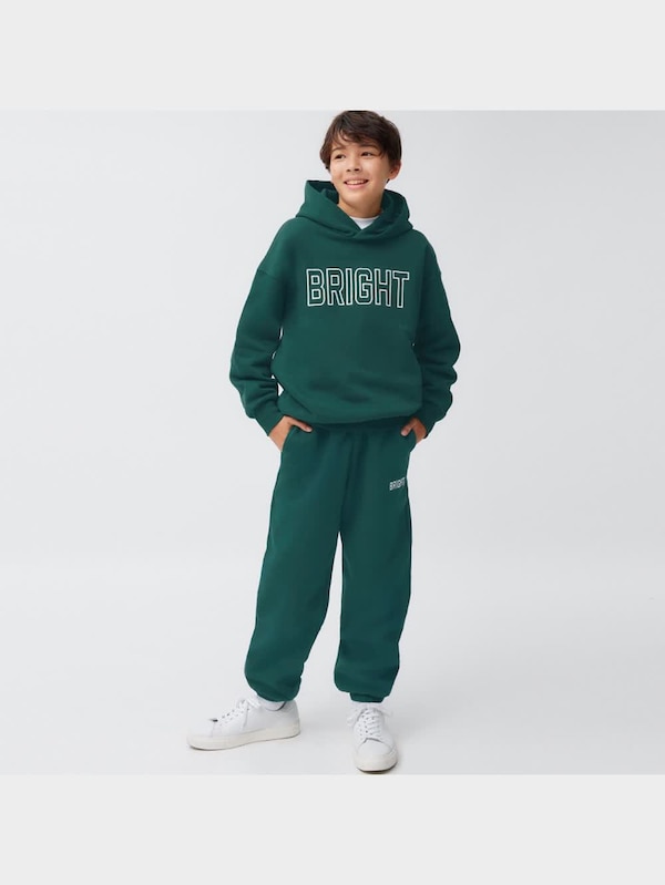 KIDS(男女兼用)裏起毛ヘビーウェイトスウェットワイドイージーパンツ(セットアップ可能)