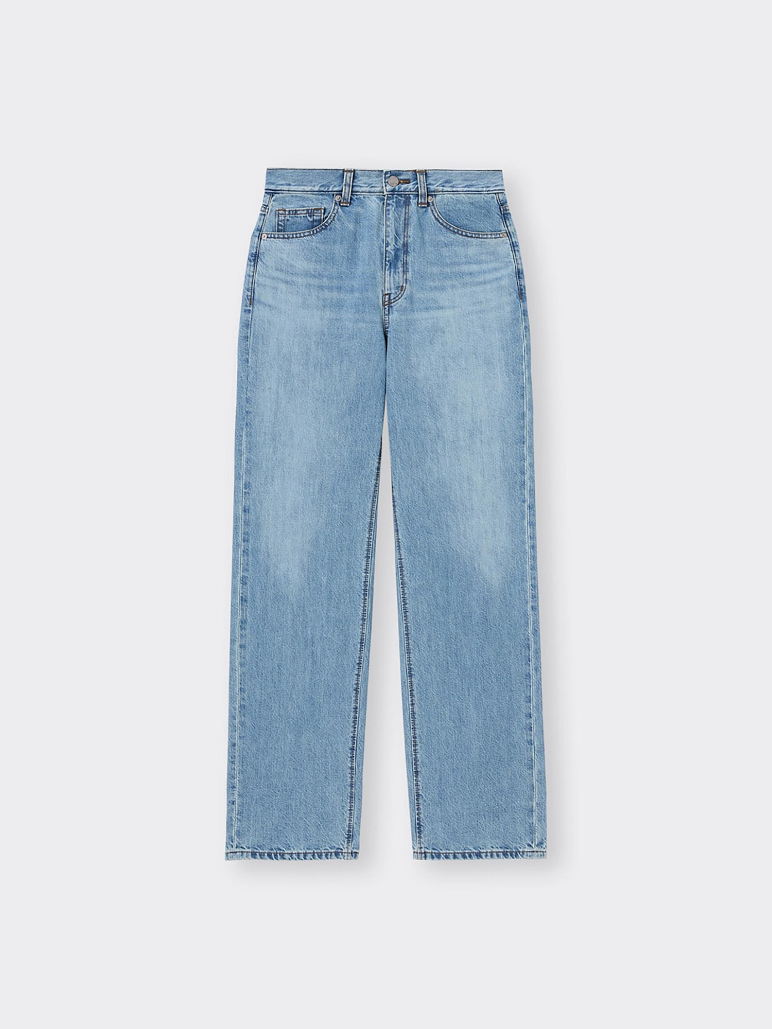 その他 koja GU公式 | ハイライズストレートジーンズ+EC(丈長め80.0cm)